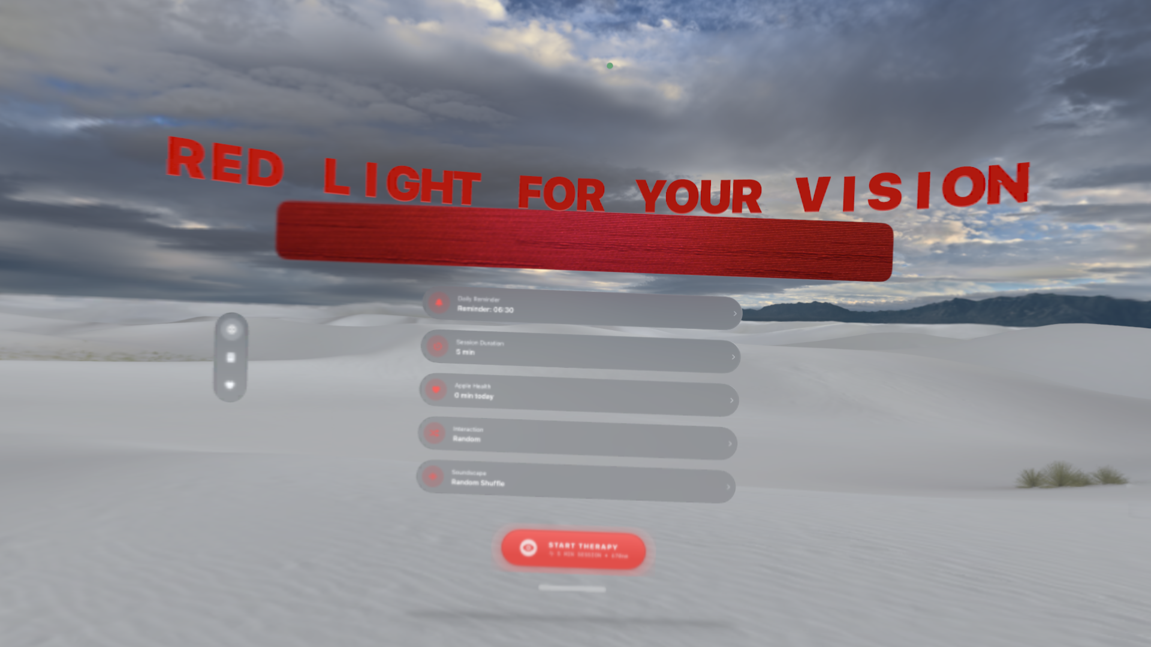 Vision Pro Red Dome Experience